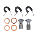 Stainless Clear Coated Front Brake Line For 08-11 NU FXCW/C