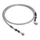Stainless Clear Coated Front Brake Line For 06-13 FXDI