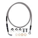 Stainless Clear Coated Front Brake Line For 06-13 FXDLI