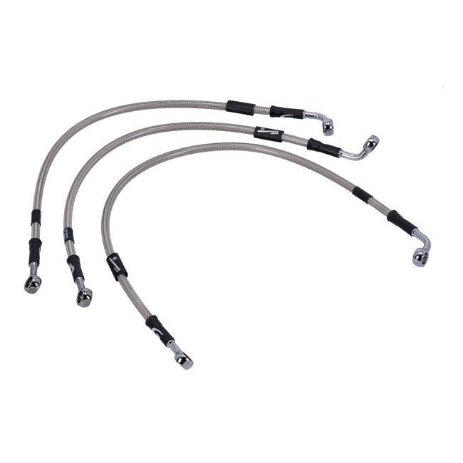 Stainless Clear Coated Front Brake Line For 06-07 VRSCA