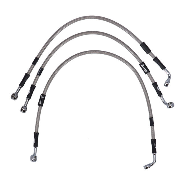 Stainless Clear Coated Front Brake Line For 06-07 VRSCA