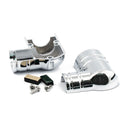 Fuel Tank Fitting Cover Kit Efi Chrome For 02-17 Softail