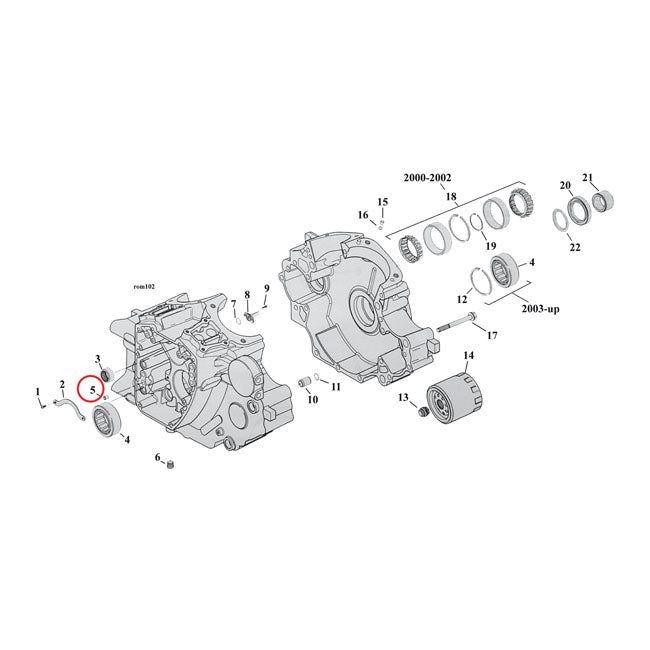 Dowel Pin Case To Cam Support Plate/Head To Cylinder