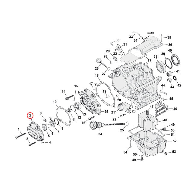 Transmission End Cover Smooth Cable Clutch Chrome For 06-17 Dyna