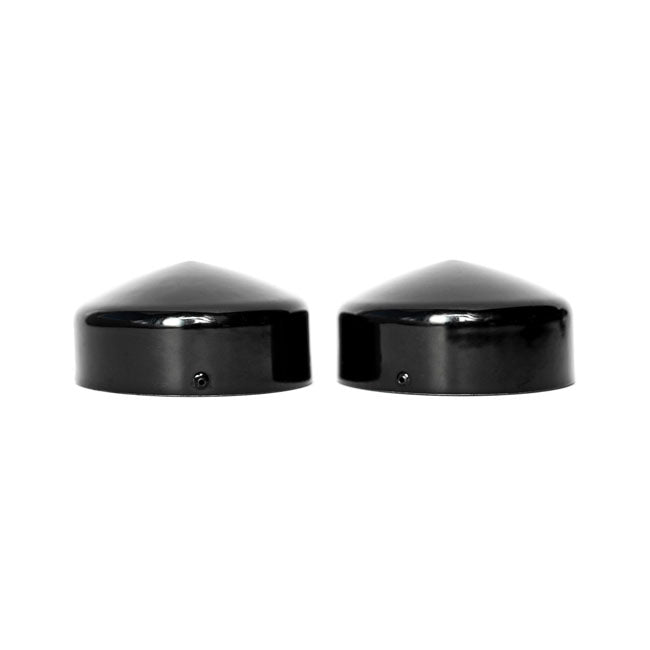 Fork Tube Cap Bolt Covers Gloss Black For 18-21 M8 Softail FLFB/S Fat Boy