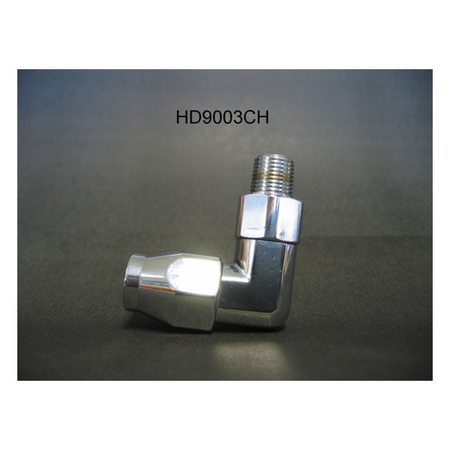 Oil Hose Fitting 1/8 NPT 90 Degree