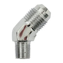 Oil Line Fitting 45 Degrees