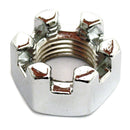 Chrome Castle Nut 1/2 Inch-20 For 41-02 B.T.