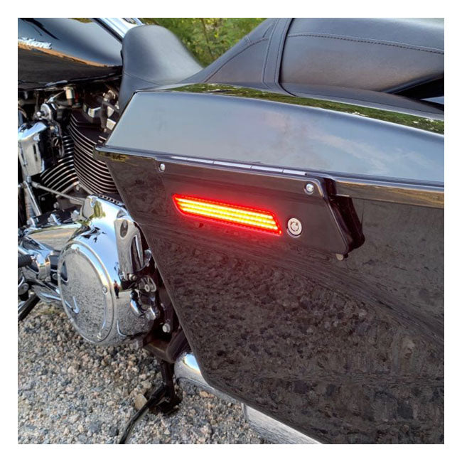 Saddlebag Latch LED Lightz Red Lens