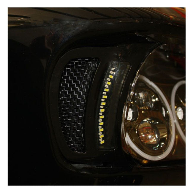 Road Glide LED Vent Inserts Black