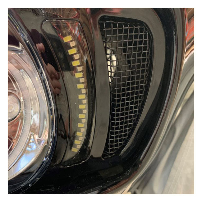 Road Glide LED Vent Inserts Black