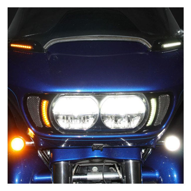 Road Glide LED Vent Inserts Black