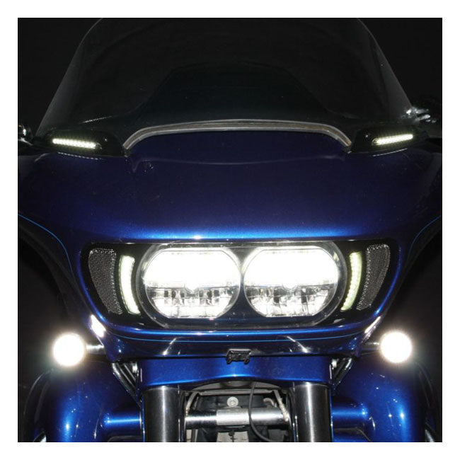 Road Glide LED Vent Inserts Black