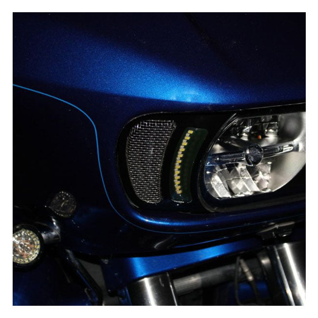 Road Glide LED Vent Inserts Black