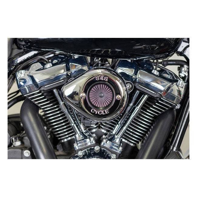 Air Stinger Stealth Air Cleaner Kit Teardrop Chrome For 18-22 Softail