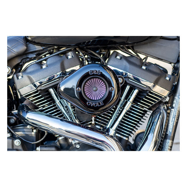 Air Stinger Stealth Air Cleaner Kit Teardrop Black For 18-22 Softail