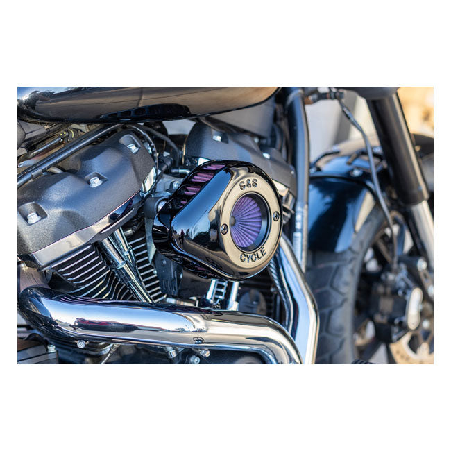 Air Stinger Stealth Air Cleaner Kit Teardrop Black For 18-22 Softail