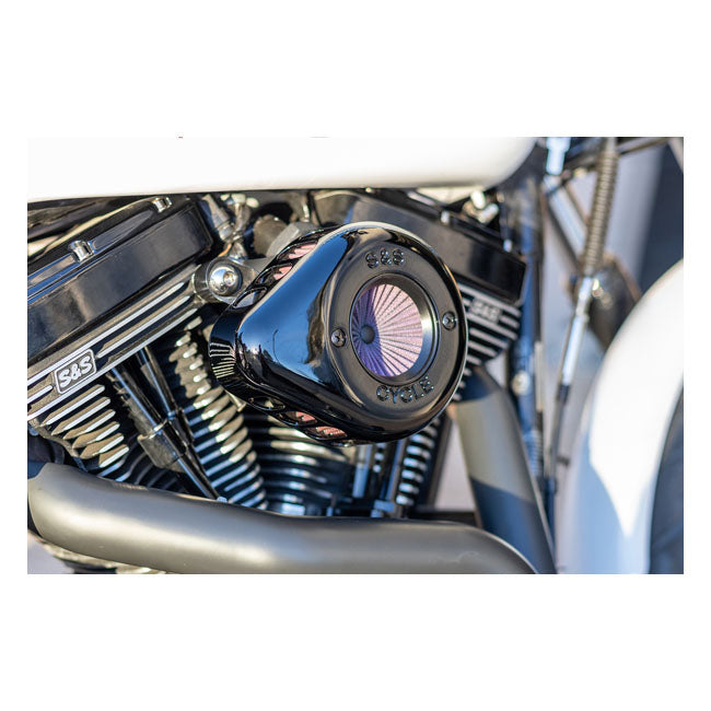 Air Stinger Stealth Air Cleaner Kit Teardrop Black For 00-15 Softail
