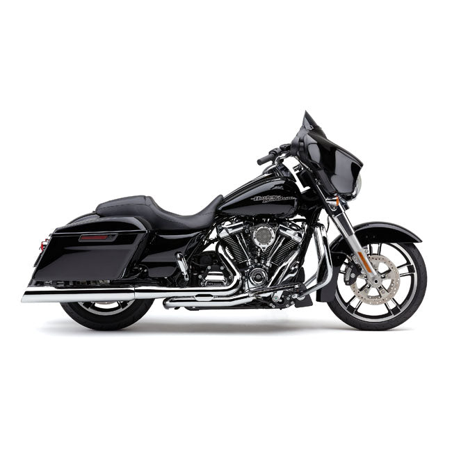 909 Upper Cut Slip-On Mufflers Chrome - 4 Inch For 17-22 Touring