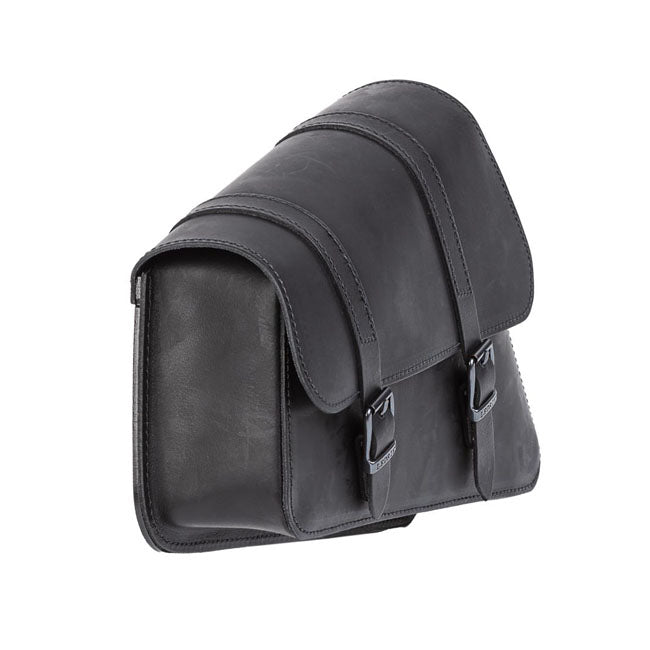 Leather Swingarm Bag Left Black