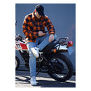 Motorcycle Storehouse Lumberjack Flannel Shirt Checkered Orange / Black