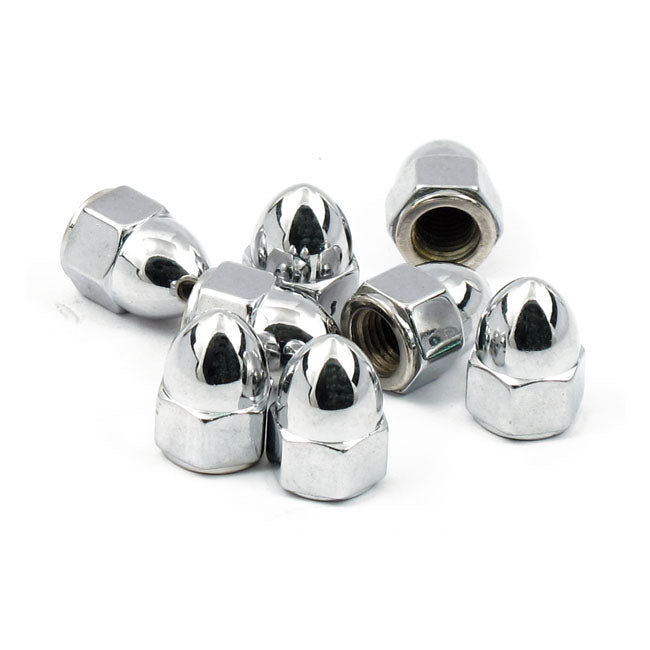 Acorn Nut Set Exhaust Mount Chrome For 0