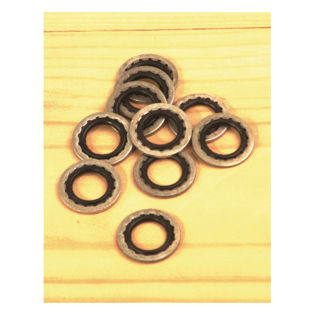 11Mm Seal-Washer Banjo Bolt For 84-09 H-D With SINGLE DISC H/B M.CYL