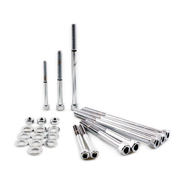 Allen Crank Case Bolt Kit Chrome For 77-90 XL NU