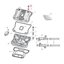 Rocker Box Top Bolt Kit Chrome Low Crown Acorn