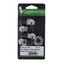 Rocker Shaft End Plug Set. Acorn Style. Chrome For 71-84 Shovelhead