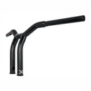 Dominator Raked 1-1/4 Inch T-Bar 10 Inch Rise Gloss Black