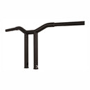 Dominator Straight 1-1/4 Inch T-Bar 12 Inch Rise Matt Black