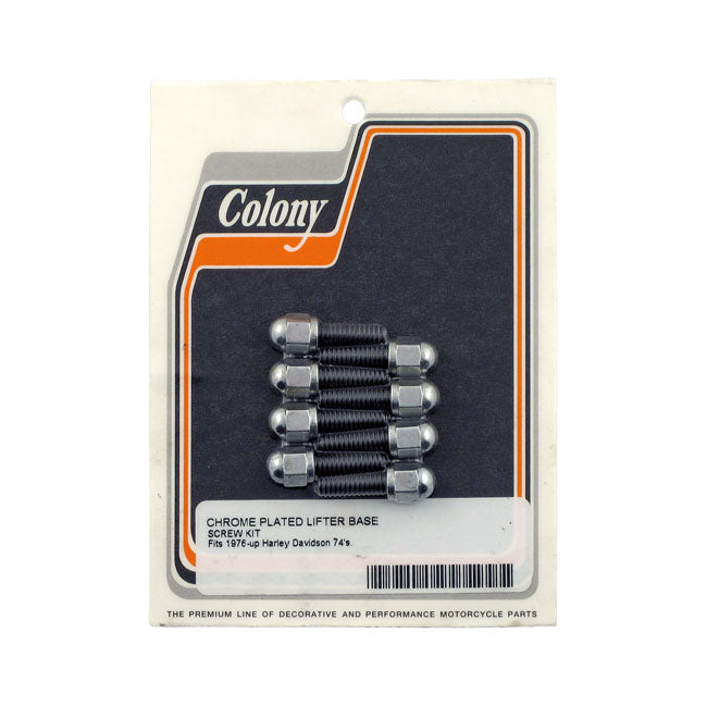 Tappet Block Mount Kit Acorn Chrome For 36-E76 B.T.