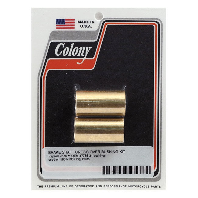 Brake Shaft Crossover Bushing Set For 37-57 B.T. With mechanical Rear brake