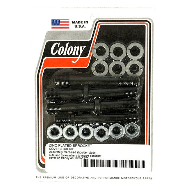 Sprocket Cover Stud Kit For 35-73 45 Inch FLATHEADS