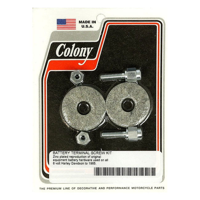 Electrical Terminal Screw Kit Battery Box For 23-65 6V H-D Models