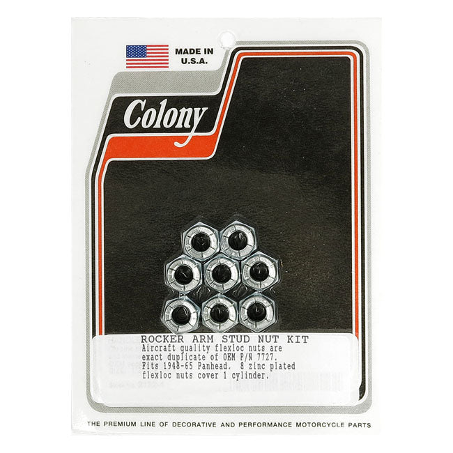 Panhead Rocker Arm Stud Flex Nut Set For 48-65 Panhead