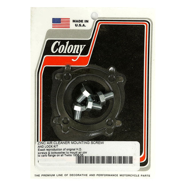 Linkert Air Cleaner Mount Screw & Lock Kit Zinc For 36-54 B.T.