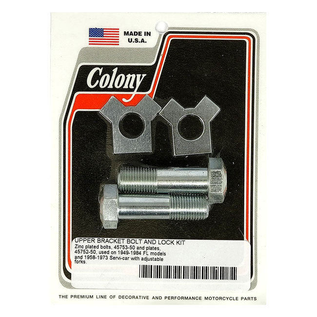 Upper Bracket Bolt & Lock Kit For 49-84 FL Models