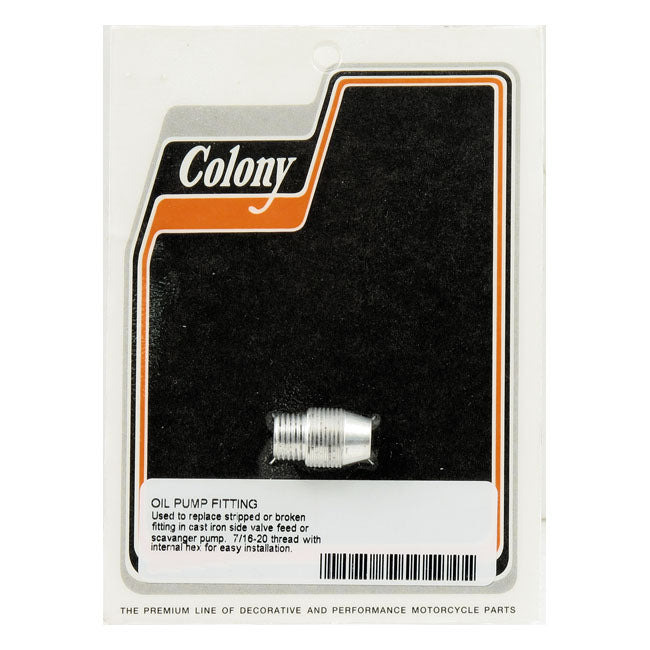 Oil Pump Fitting Repair Nipple For H-D Models With cast iron oil pumps