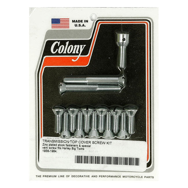 Transm Top Cover Screw Kit For 50-53 B.T. Chrome