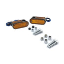 Single Filament Lango Side Lighters Turn Signals Amber Lens Black