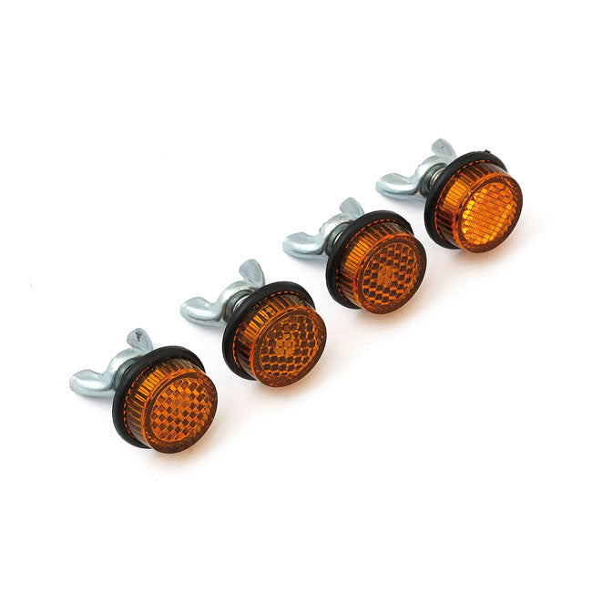 Mini Safety Reflector Amber