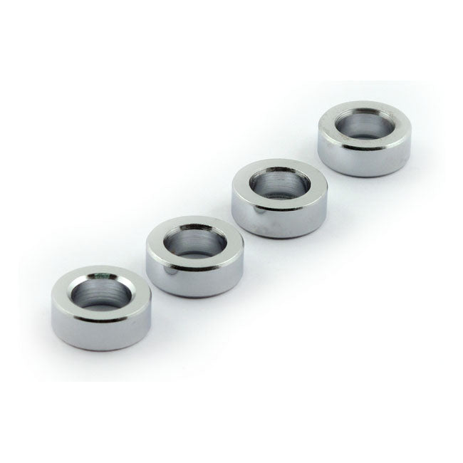 Turn Signal Spacers 1/4 Inch (6.35 MM) Long Chrome