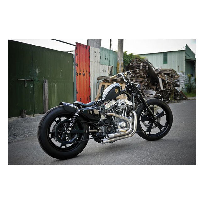 Bobbed Rear Fiberglass Fender Kit Black