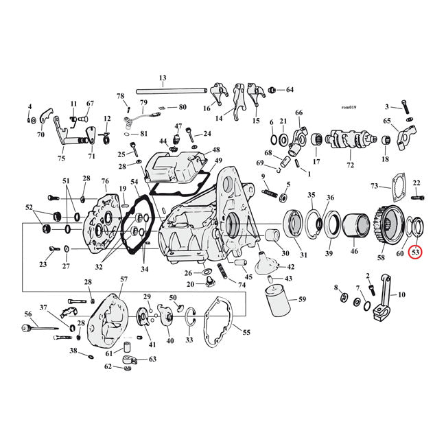 Mega-Nut Transmission Pulley Nut For 93-06 NU Softail, FLT