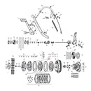 Steel Drive Plate Clutch For 41-73 45 Inch SV NU