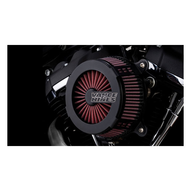 VO2 Cage Fighter Air Cleaner Kit Matt Black For 18-23 Softail