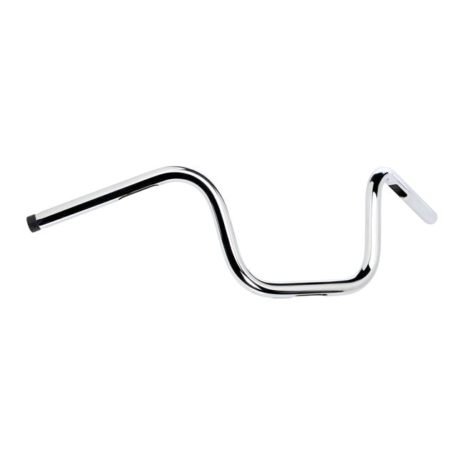 1 Inch Chumps Handlebar 8 Inch Rise Chrome TUV Approved Fits 82-21 H-D Mech. Or E-Throttle With 1" I.D. Risers