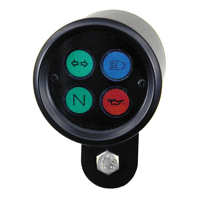 Ultra Mini Round Indicator Lights-Black